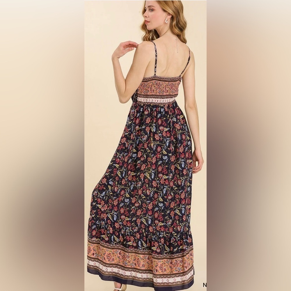 NWT Umgee Women’s Large Dress boutique floral maxi - Picture 4 of 15
